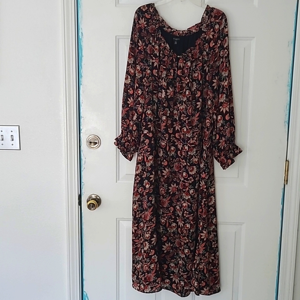 Talbots Scalloped Ruffle, Maxi, Cottagecore XLP - Picture 4 of 16